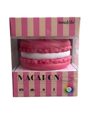 InnoVibe MACARON Pink & White Color-Changing Squishy Night Light
